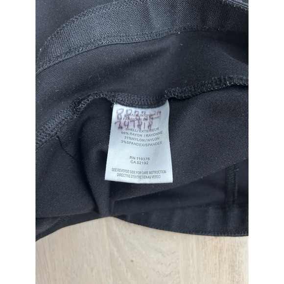 HELMUT LANG Black Rayon Blend Leggings Petite Sz XS Small Style CS1530H - Picture 4 of 6